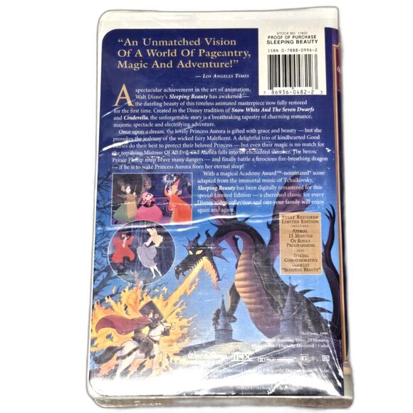 Sleeping Beauty VHS – Disney Masterpiece Collection Limited Edition (Sealed) - Picture 2 of 3